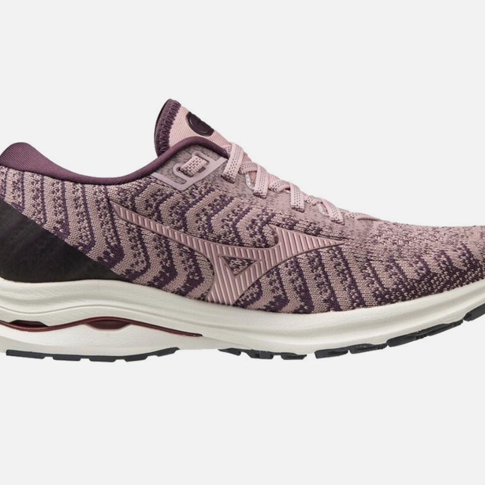 Mizuno Wave Rider 24 Waveknit Women’s Size 9.5 Woodrose Pale Lilac Running Shoes - Picture 11 of 11